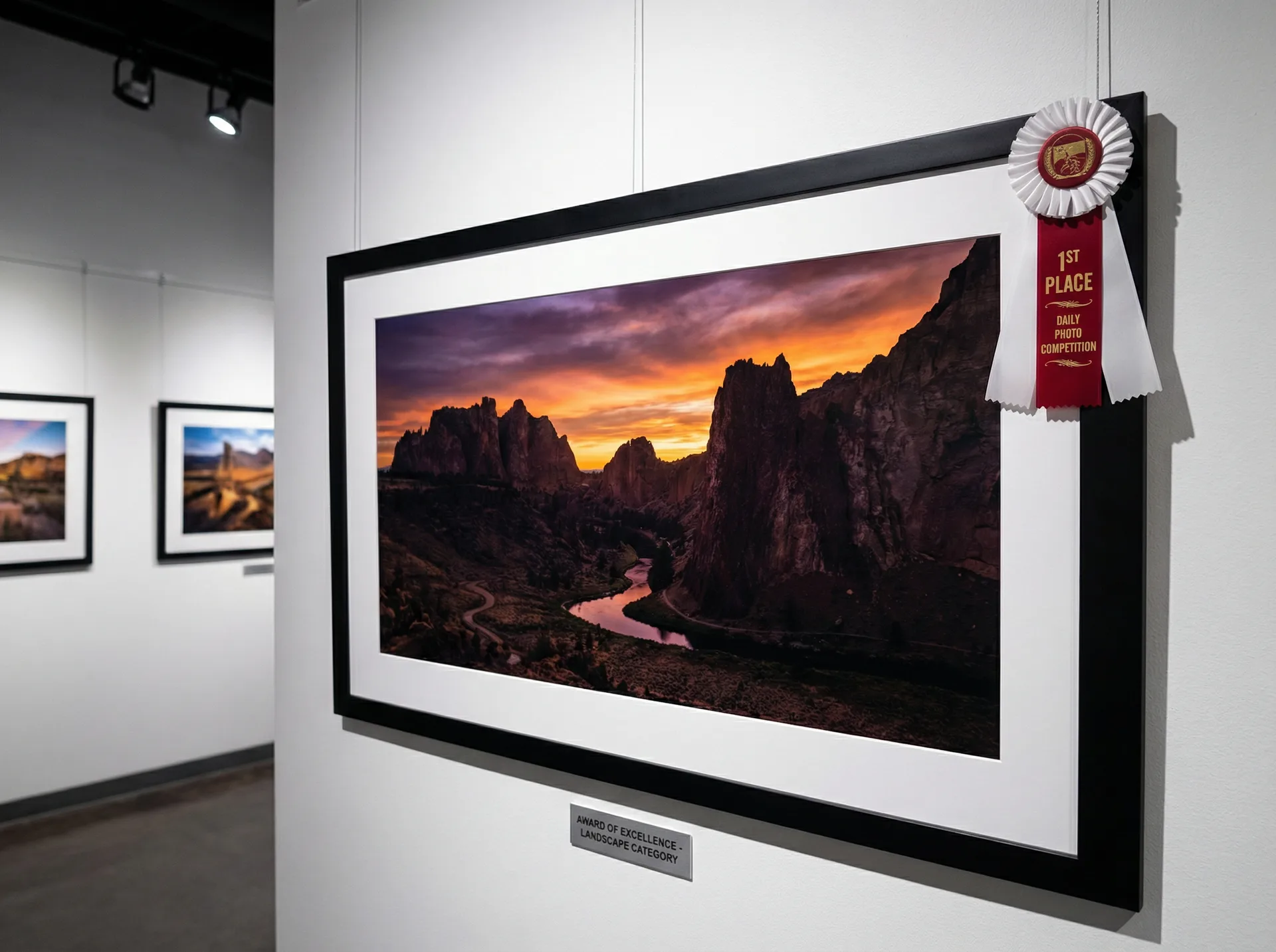 今日大赛 冠军作品 - 山河落日风光摄影